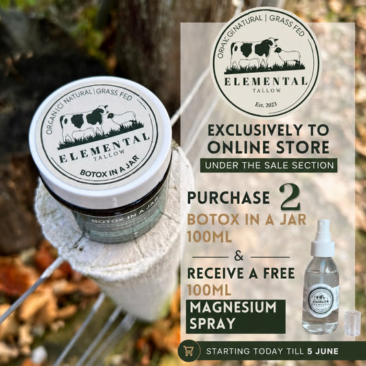 Buy 2 Botox In a Jar 100ml and receive a FREE Magnesium Spray!